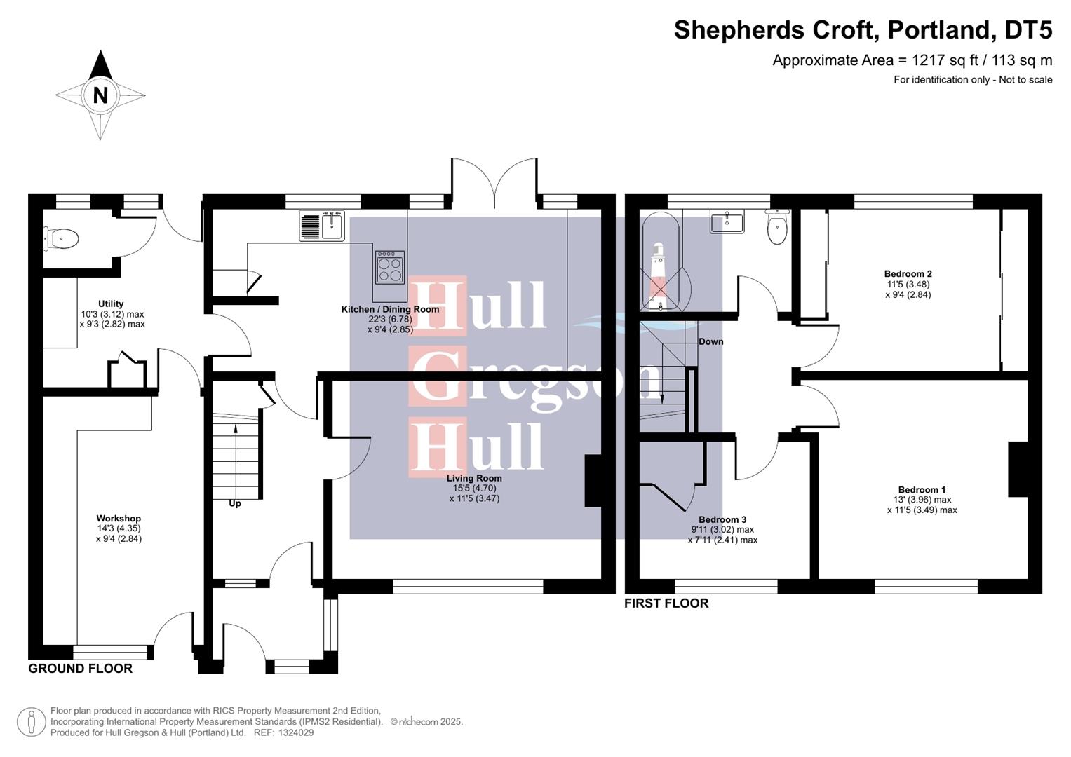 Floorplan for Shepherds Croft, Portland