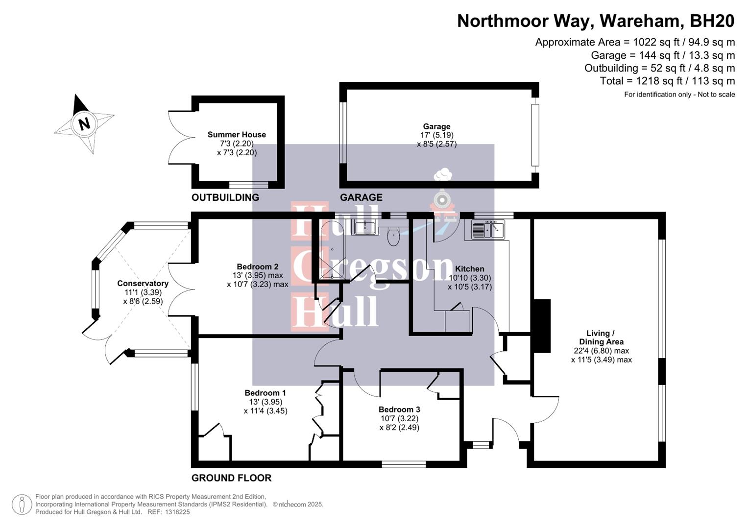 Floorplan for Northmoor Way, Wareham