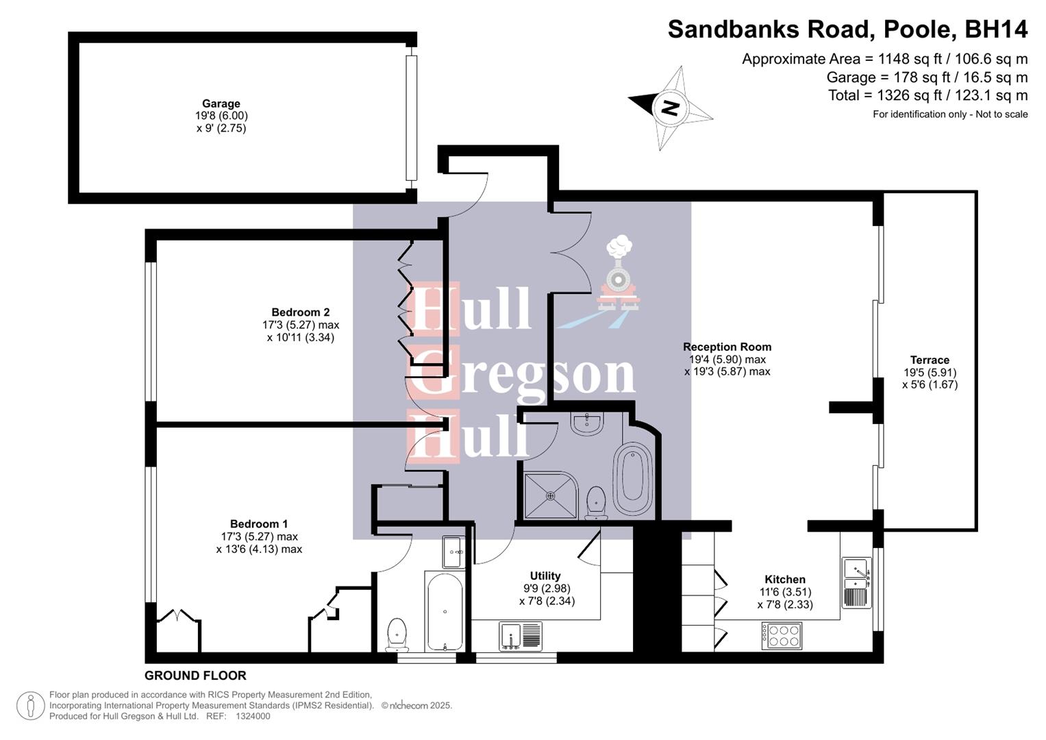 Floorplan for 387 Sandbanks Road, Poole