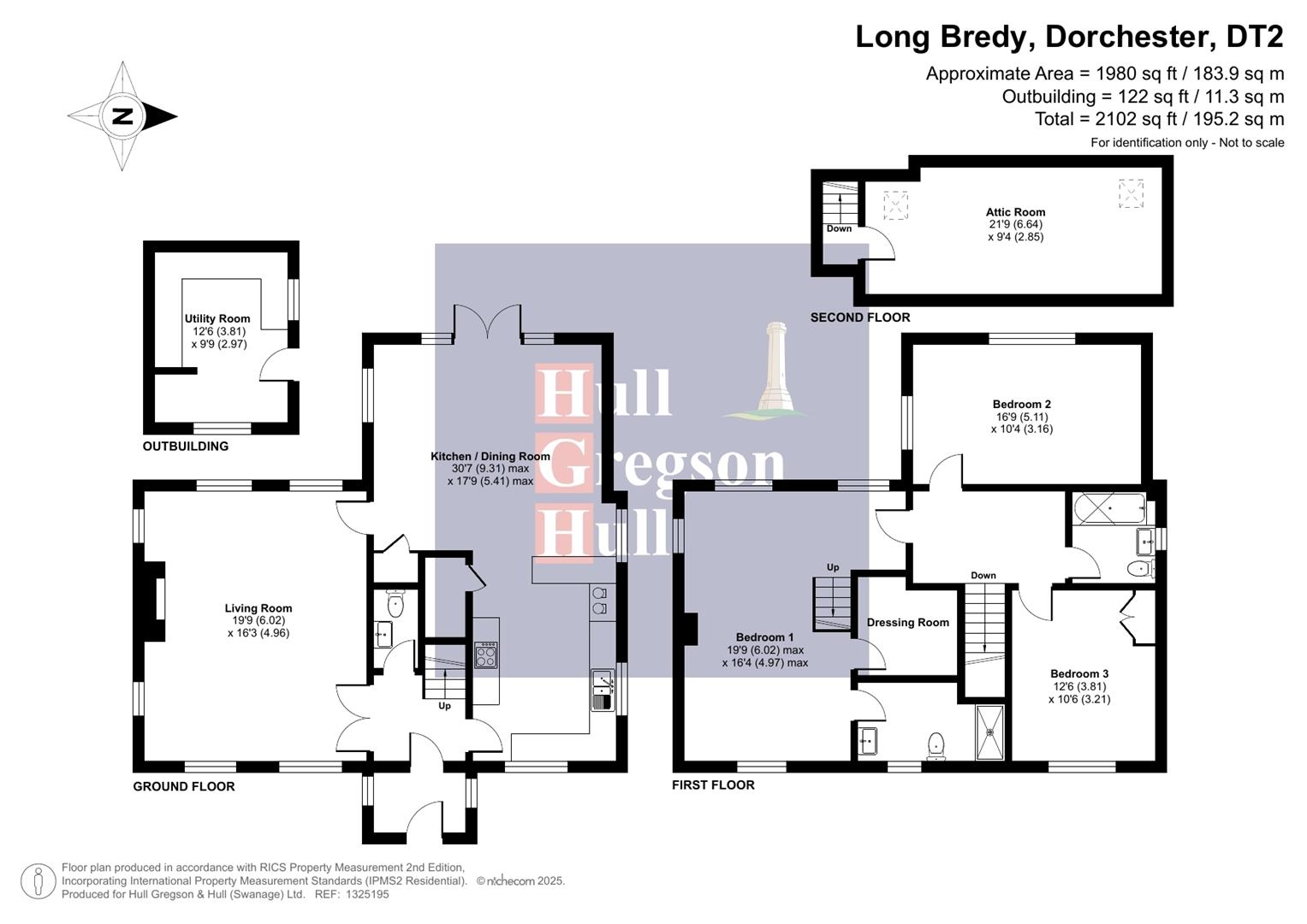 Floorplan for Long Bredy, Dorchester