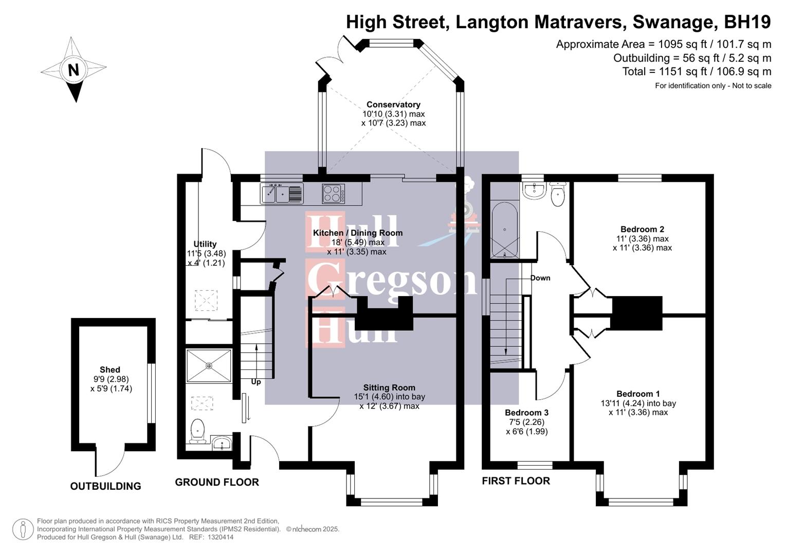 Floorplan for High Street, Langton Matravers, Swanage
