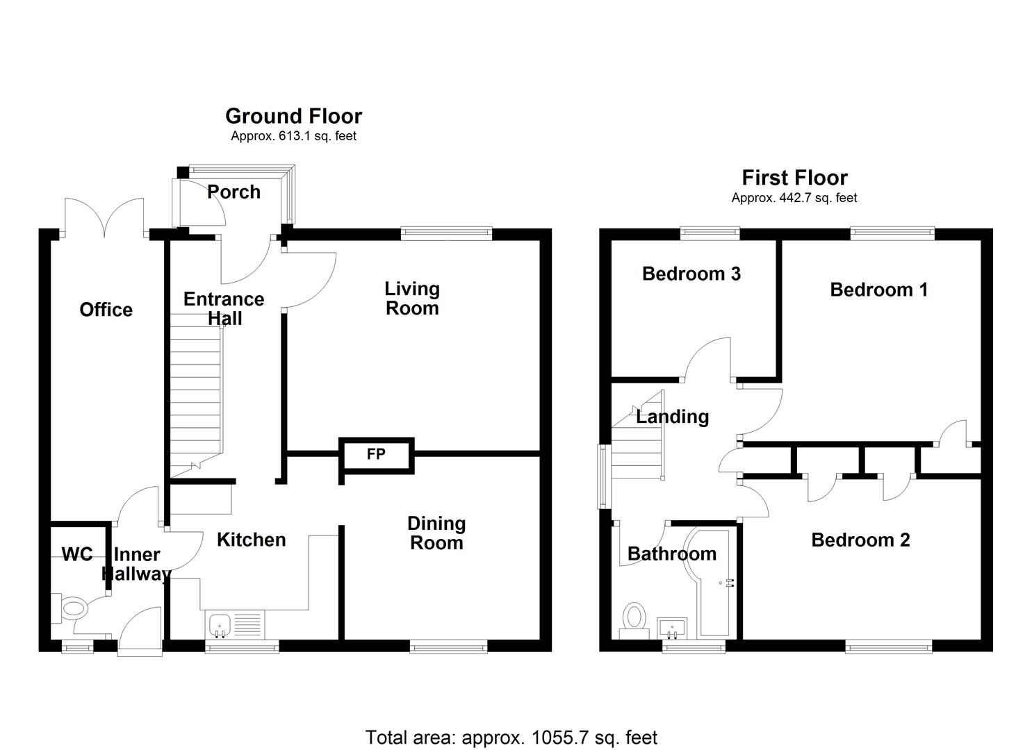 Floorplan for Verne Common Road, Portland