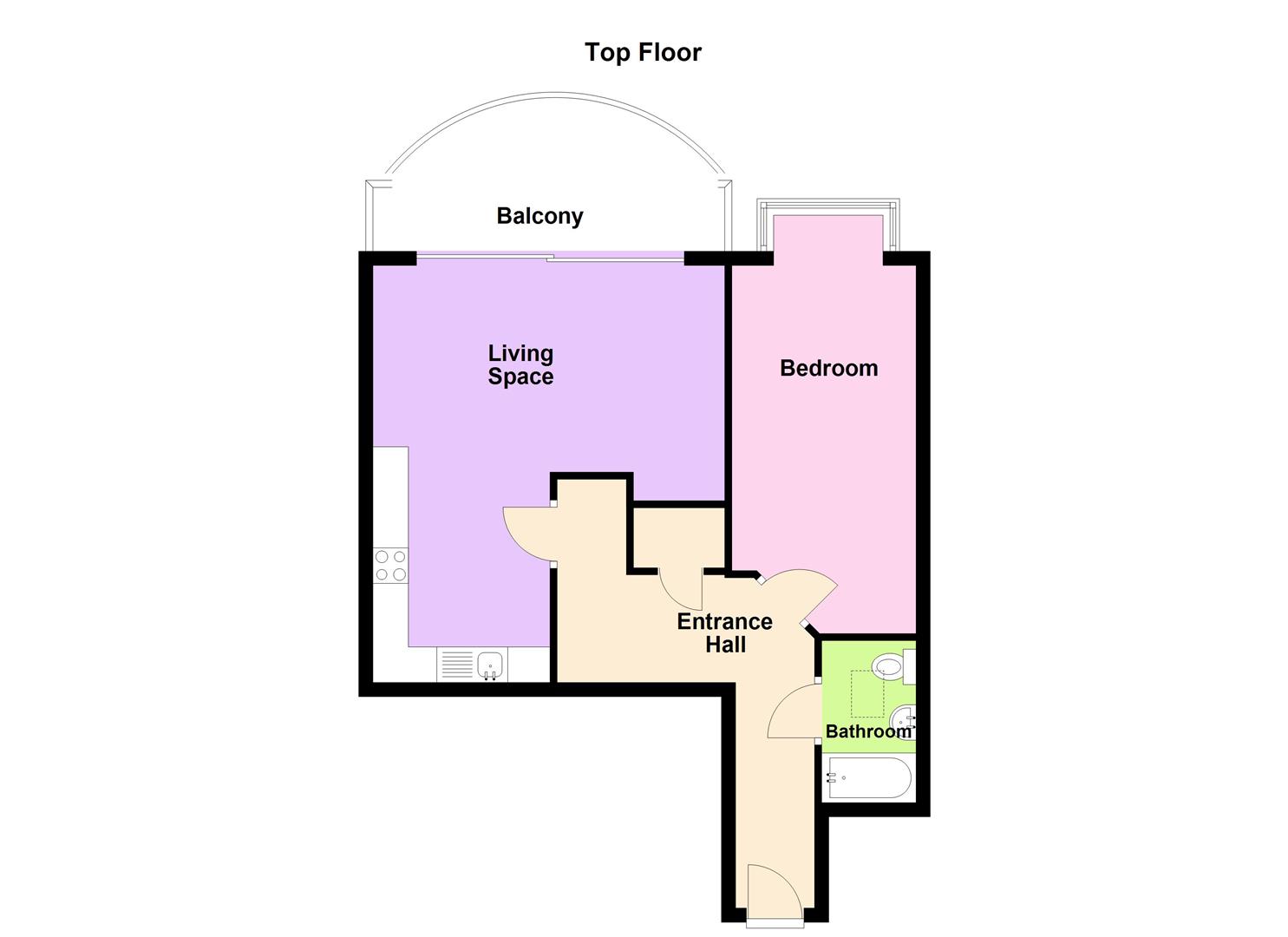 Floorplan for Nautica, Lower St. Alban Street, Weymouth