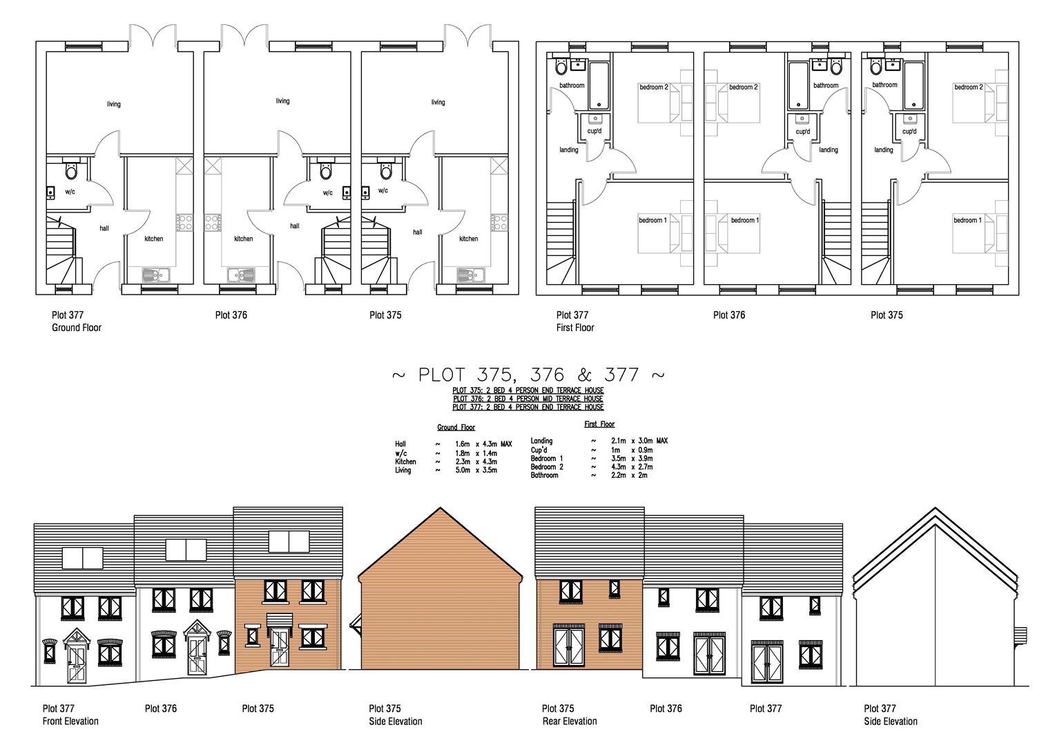 Floorplan for Plot 375 Curtis Fields, 17 Bramble Road, Weymouth DT4 0FT
