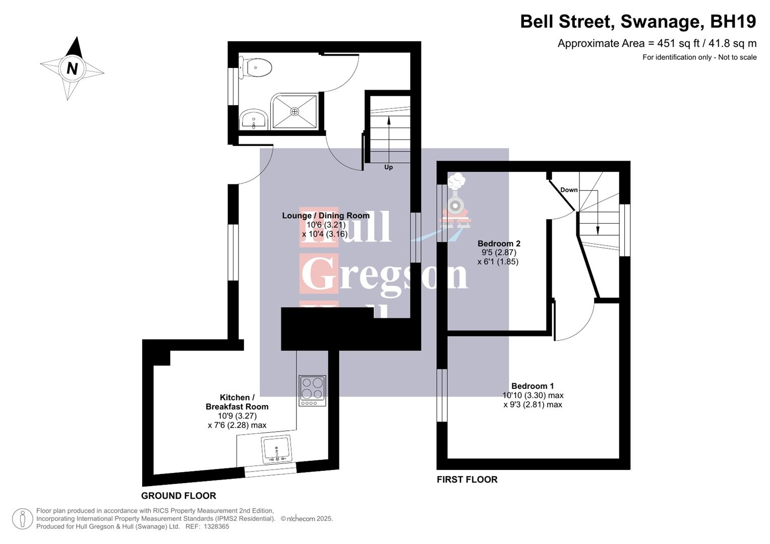 Floorplan for Bell Street, Swanage
