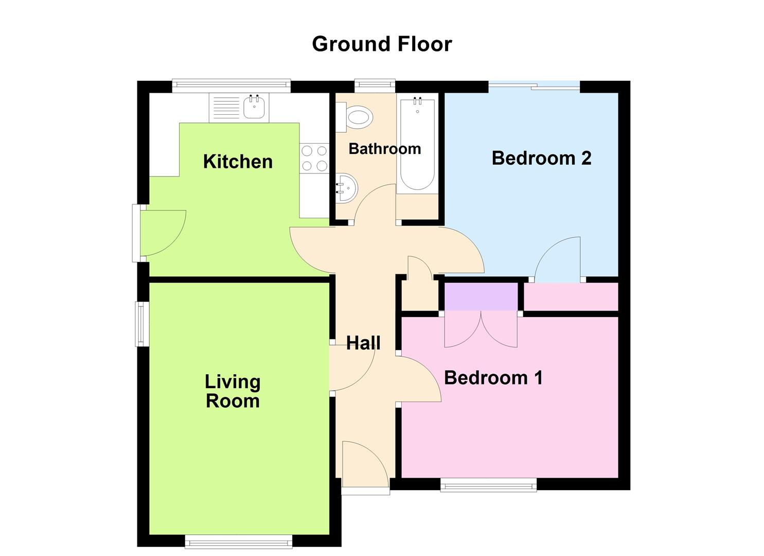 Floorplan for Lower Way, Chickerell, Weymouth