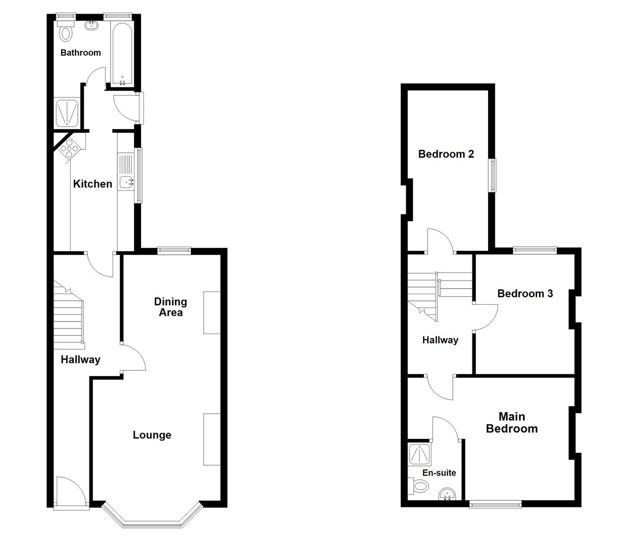 Floorplan for Belle Vue Terrace, Portland