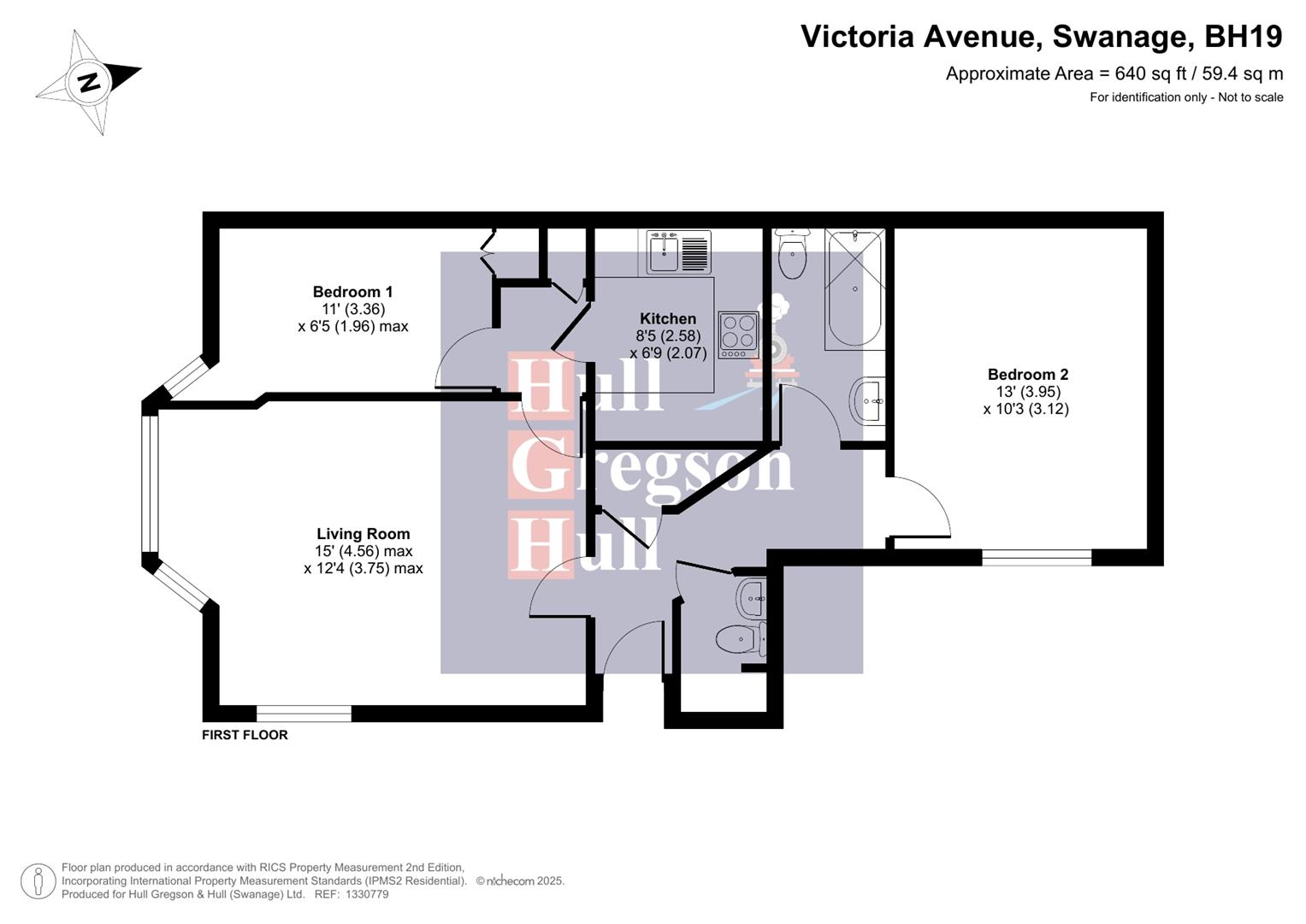 Floorplan for Victoria Avenue, Swanage