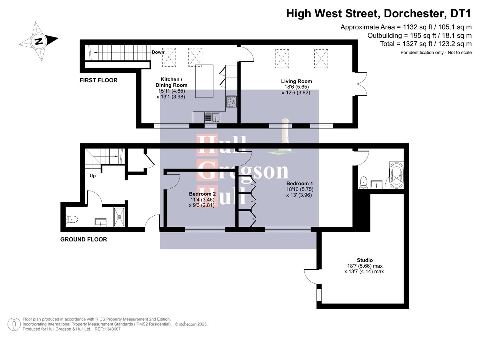 Floorplan for High West Street, Dorchester