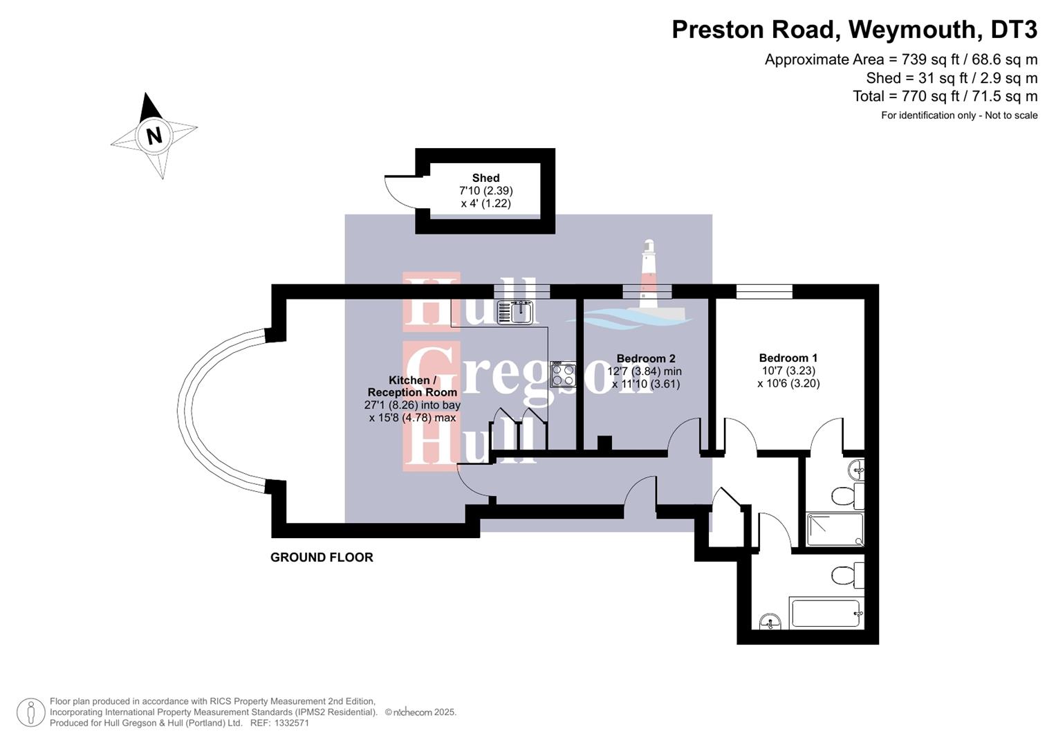 Floorplan for Preston Road, Weymouth