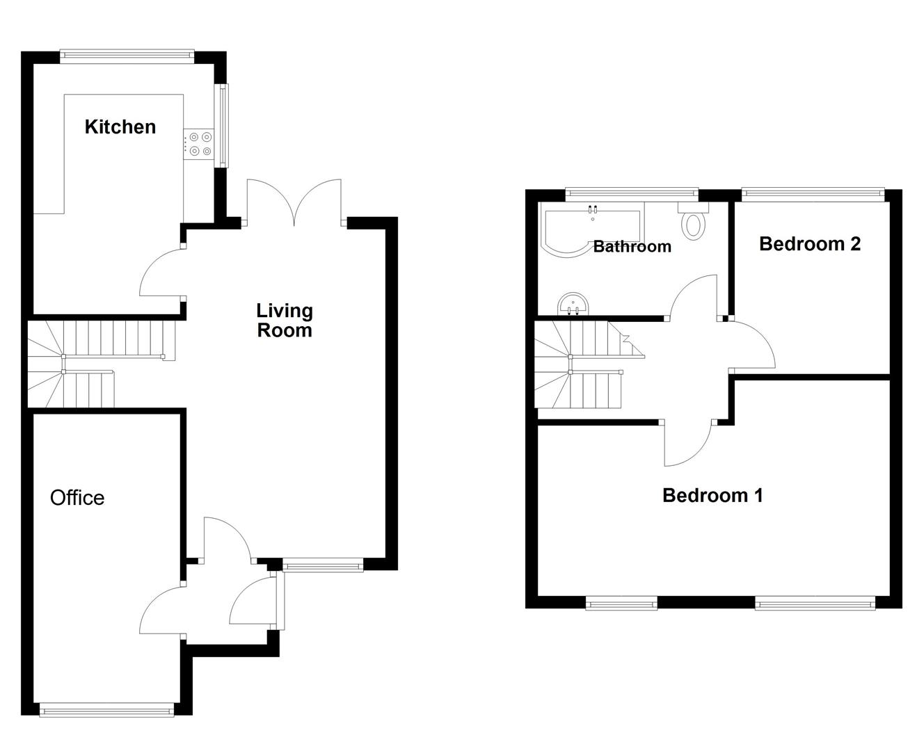 Floorplan for Croft Road, Portland