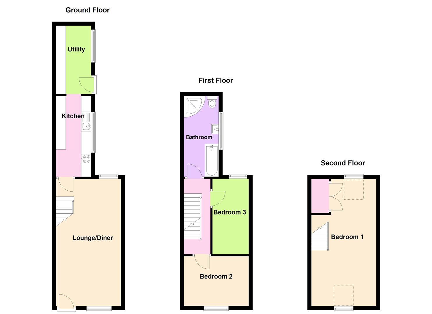 Floorplan for Grove Road, Portland