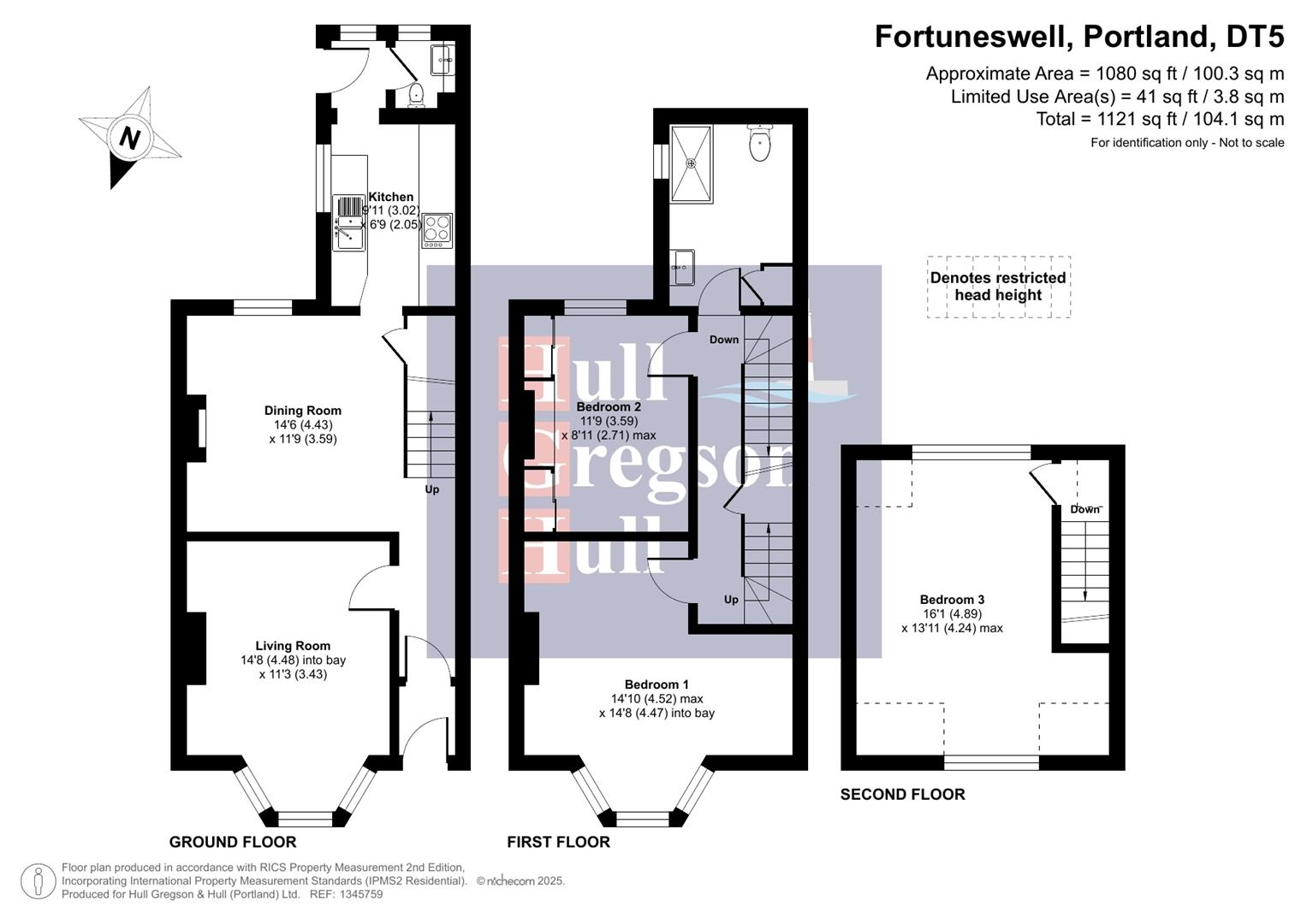 Floorplan for Fortuneswell, Portland