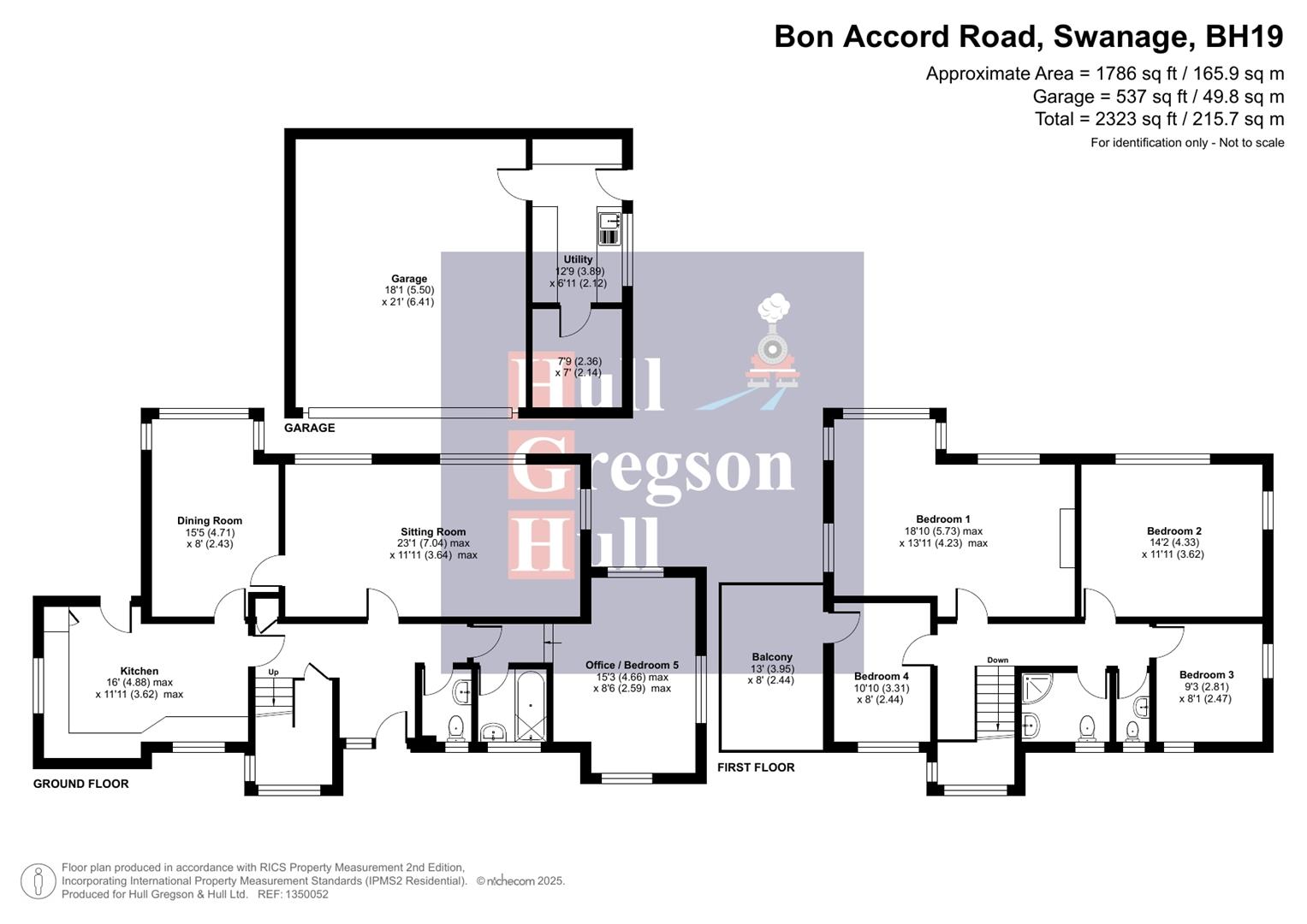 Floorplan for Bon Accord Road, Swanage
