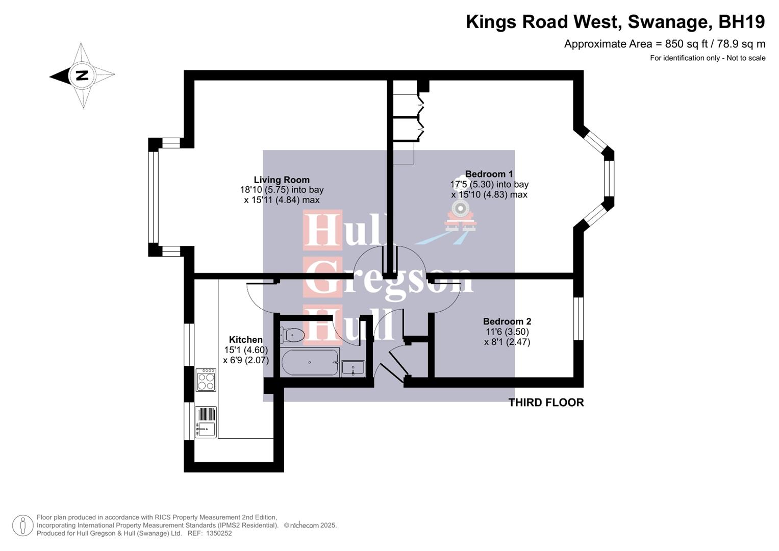 Floorplan for Swanbrook Mews, Kings Road West, Swanage