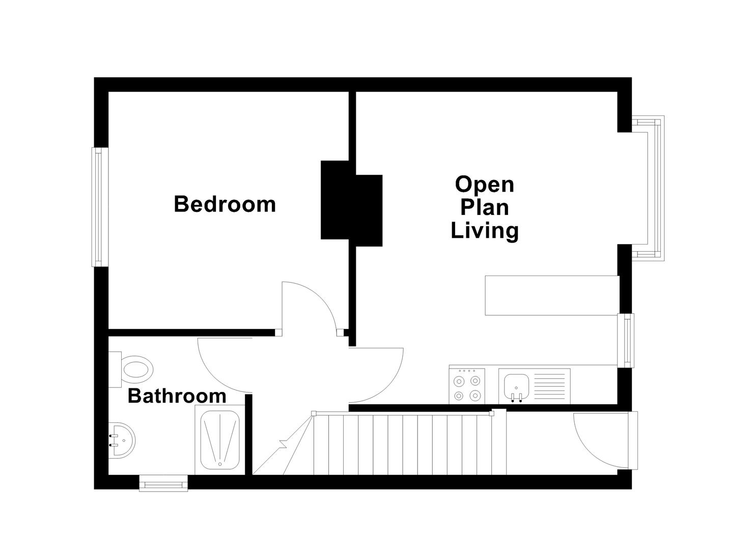 Floorplan for High Street, Langton Matravers, Swanage