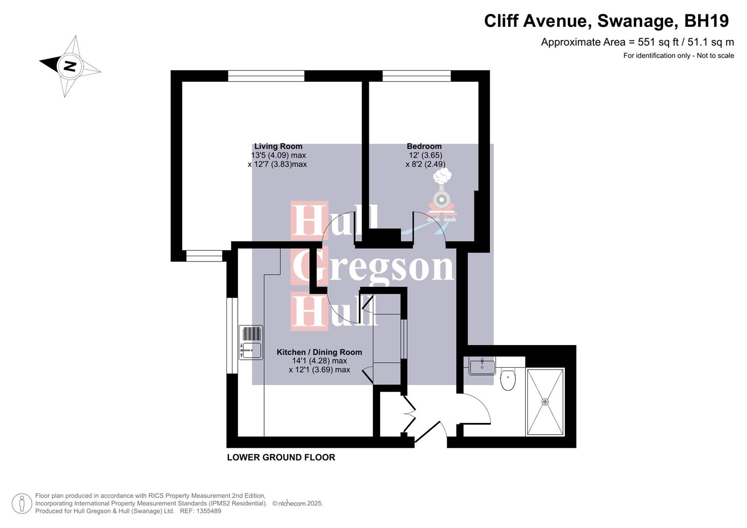 Floorplan for Cliff Avenue, Swanage