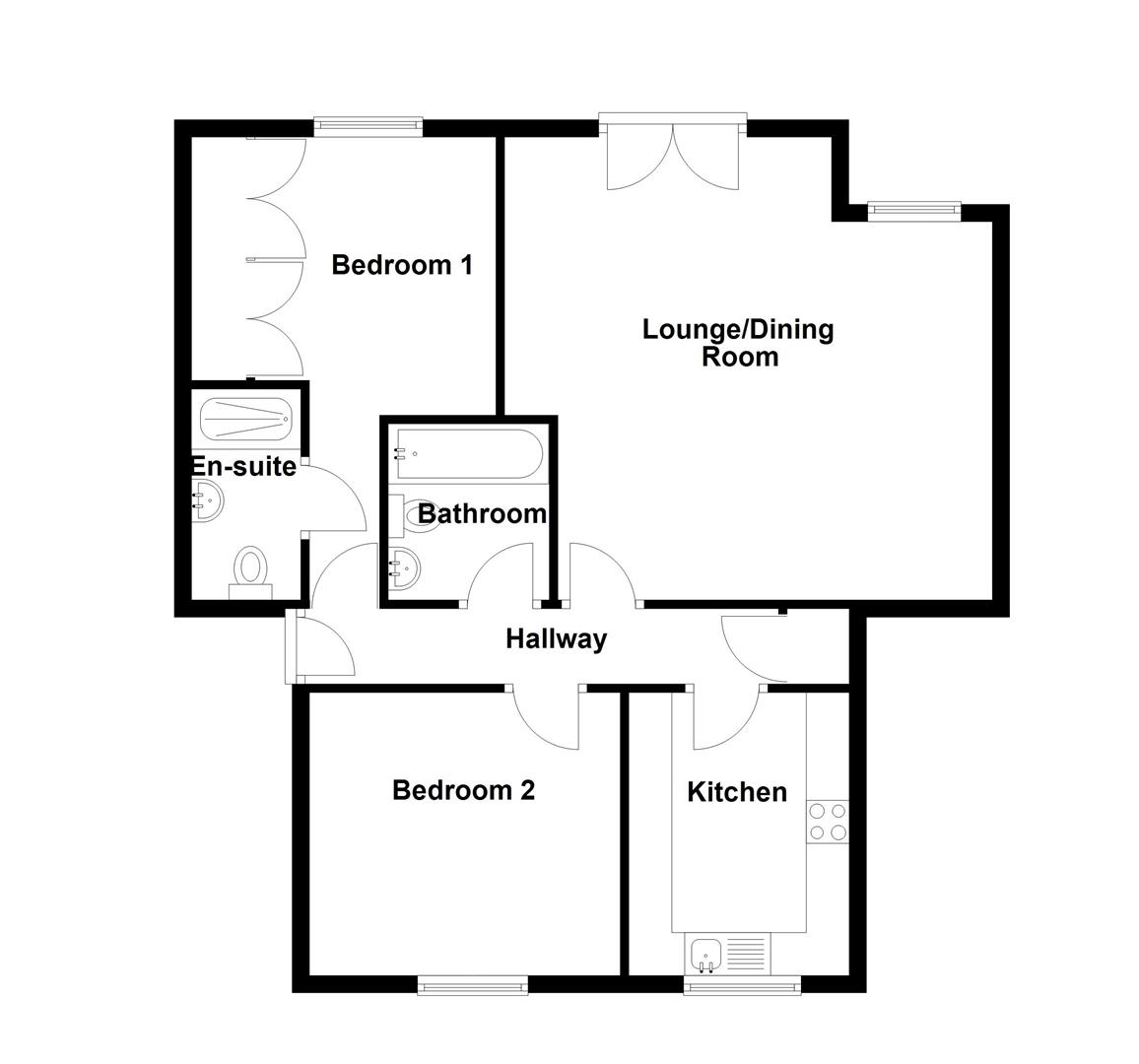 Floorplan for Doulton Close, Weymouth