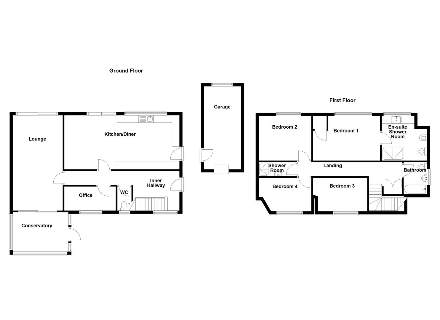 Floorplan for Budmouth Avenue, Weymouth