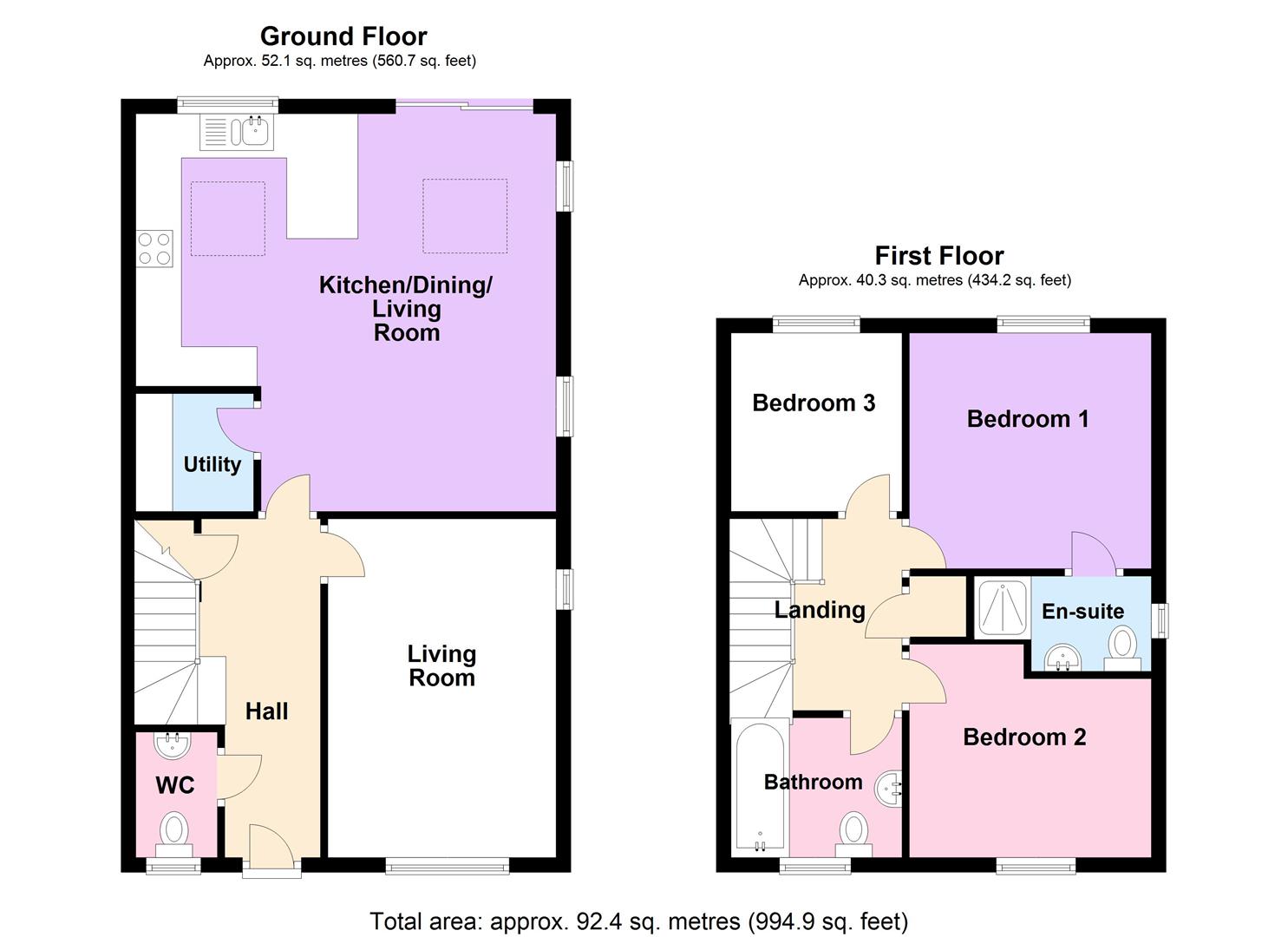 Floorplan for Rodwell Road, Weymouth