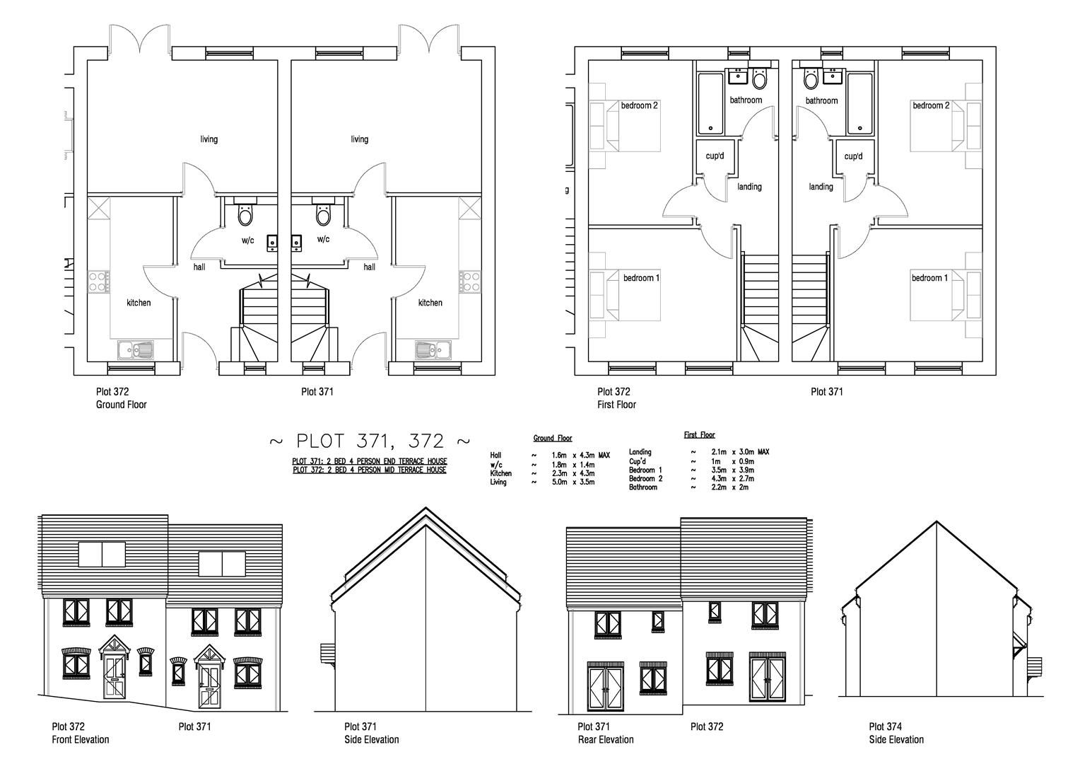 Floorplan for Plot 372 Curtis Fields, 23 Bramble Road, Weymouth DT4 0FT