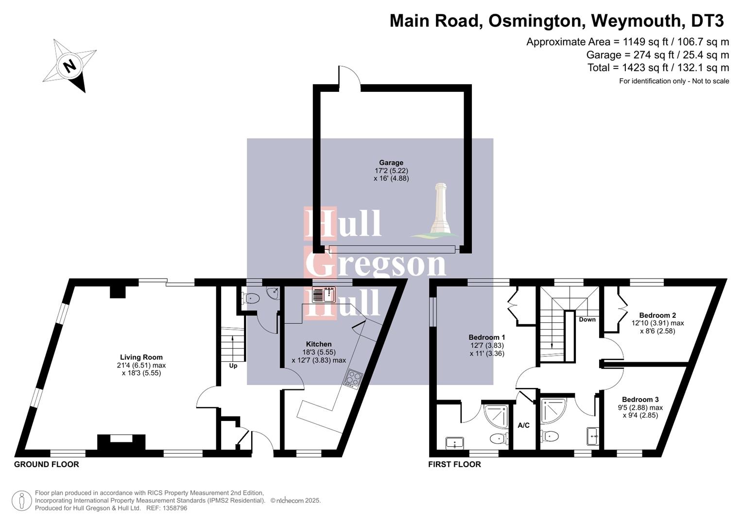 Floorplan for Old School Yard, Main Road, Osmington, Weymouth