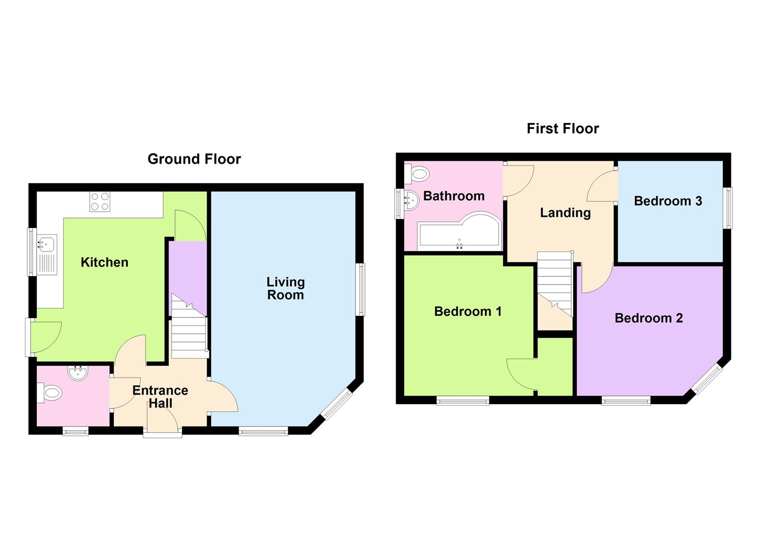 Floorplan for Davis Crescent, Curtis Fields, Weymouth
