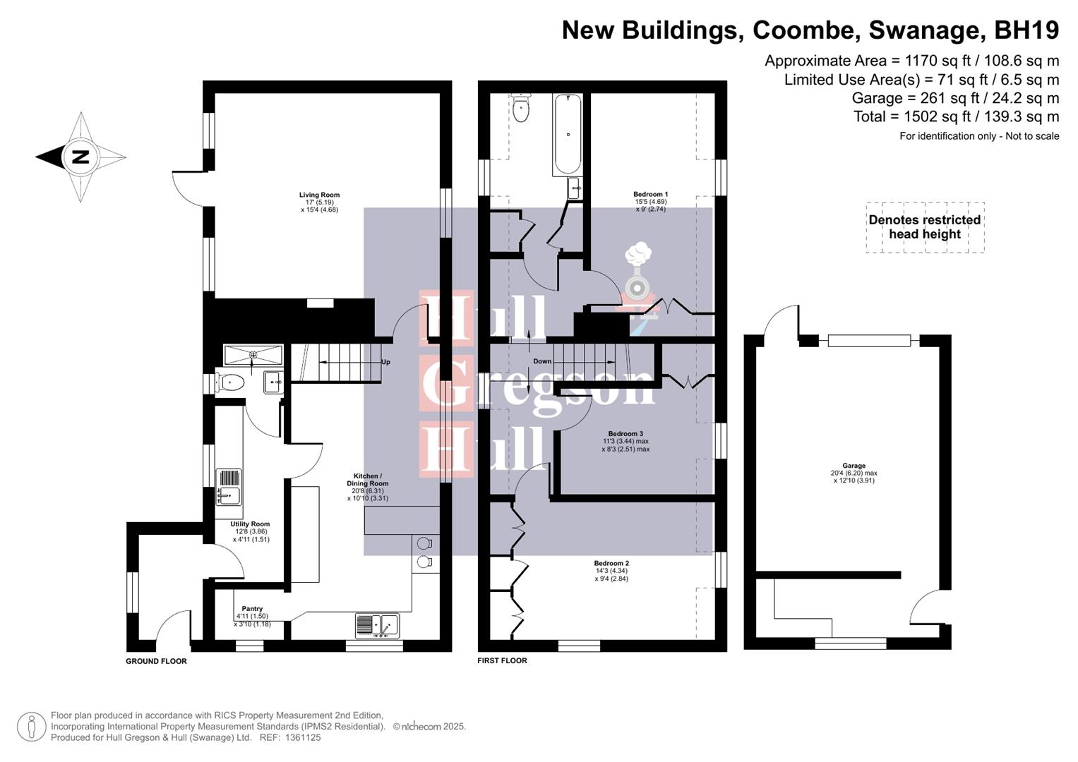 Floorplan for 5 New Buildings, Coombe, Swanage