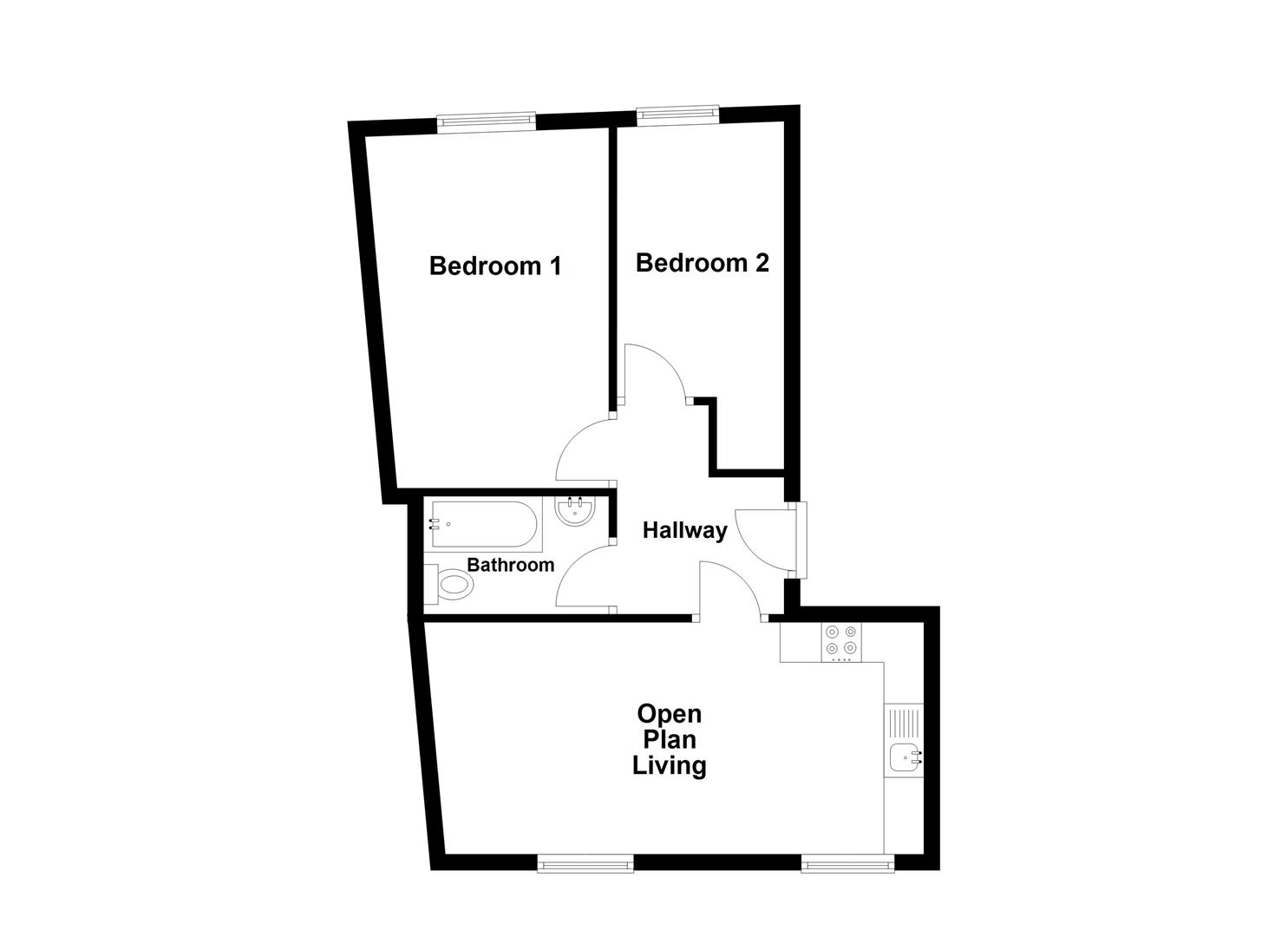Floorplan for Kings Road East, Swanage