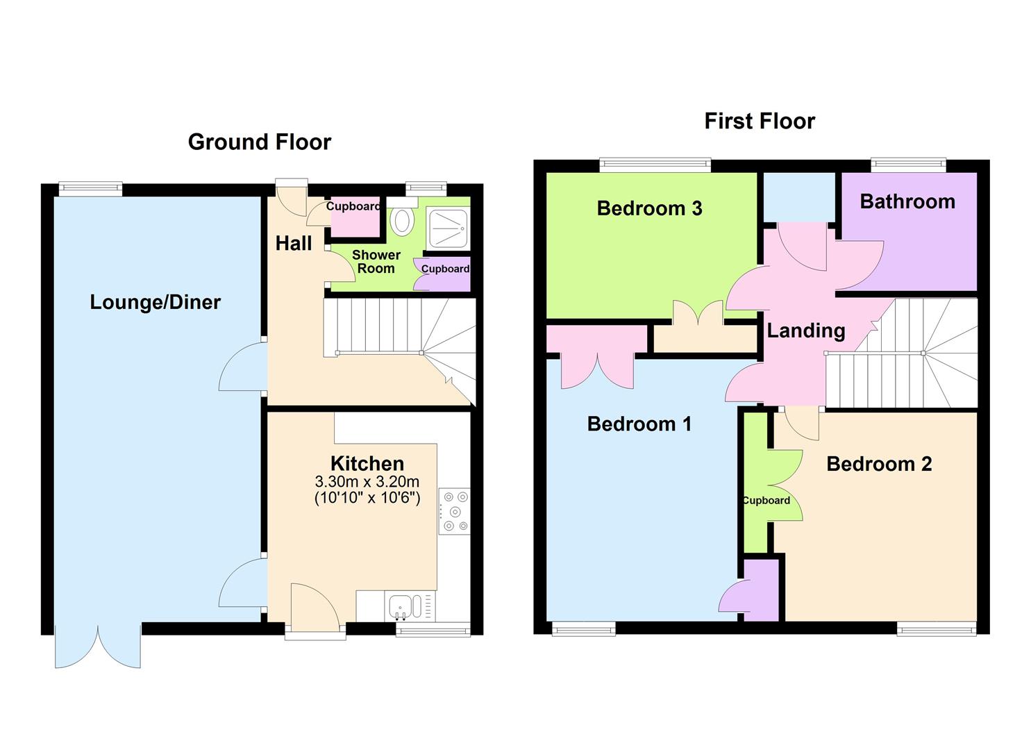Floorplan for Cunningham Close, Weymouth