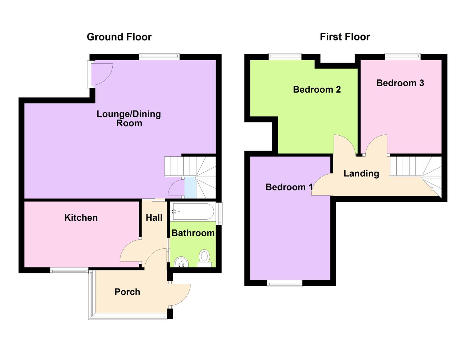 Floorplan for Lorton Lane, Weymouth