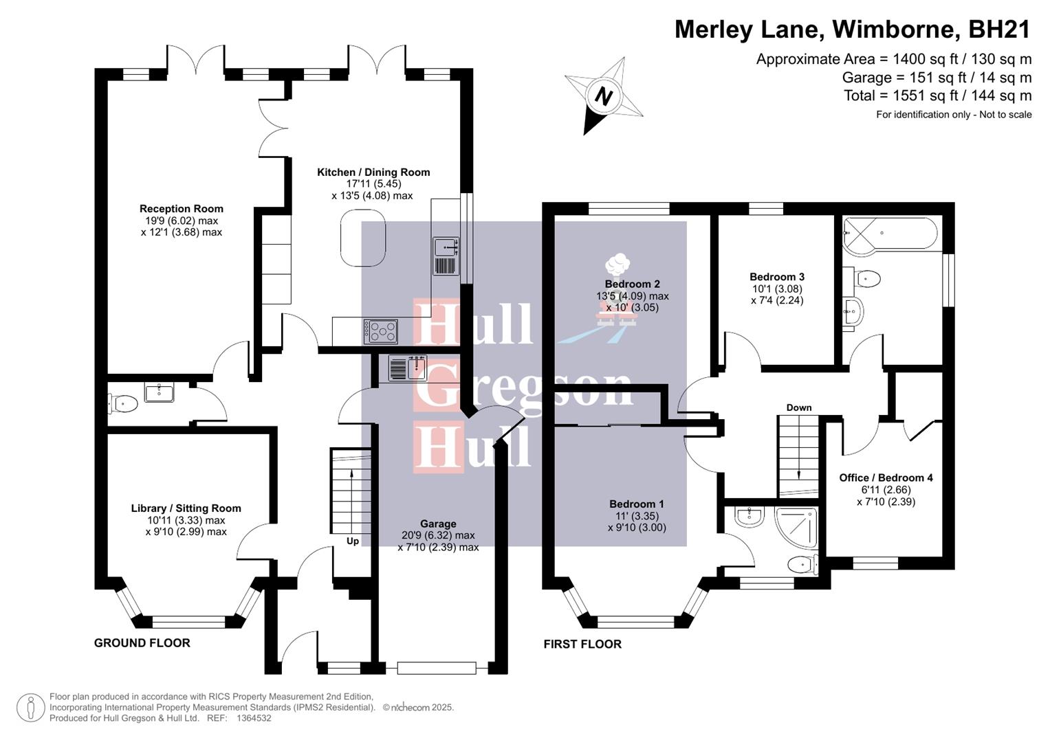 Floorplan for Merley Lane, Wimborne