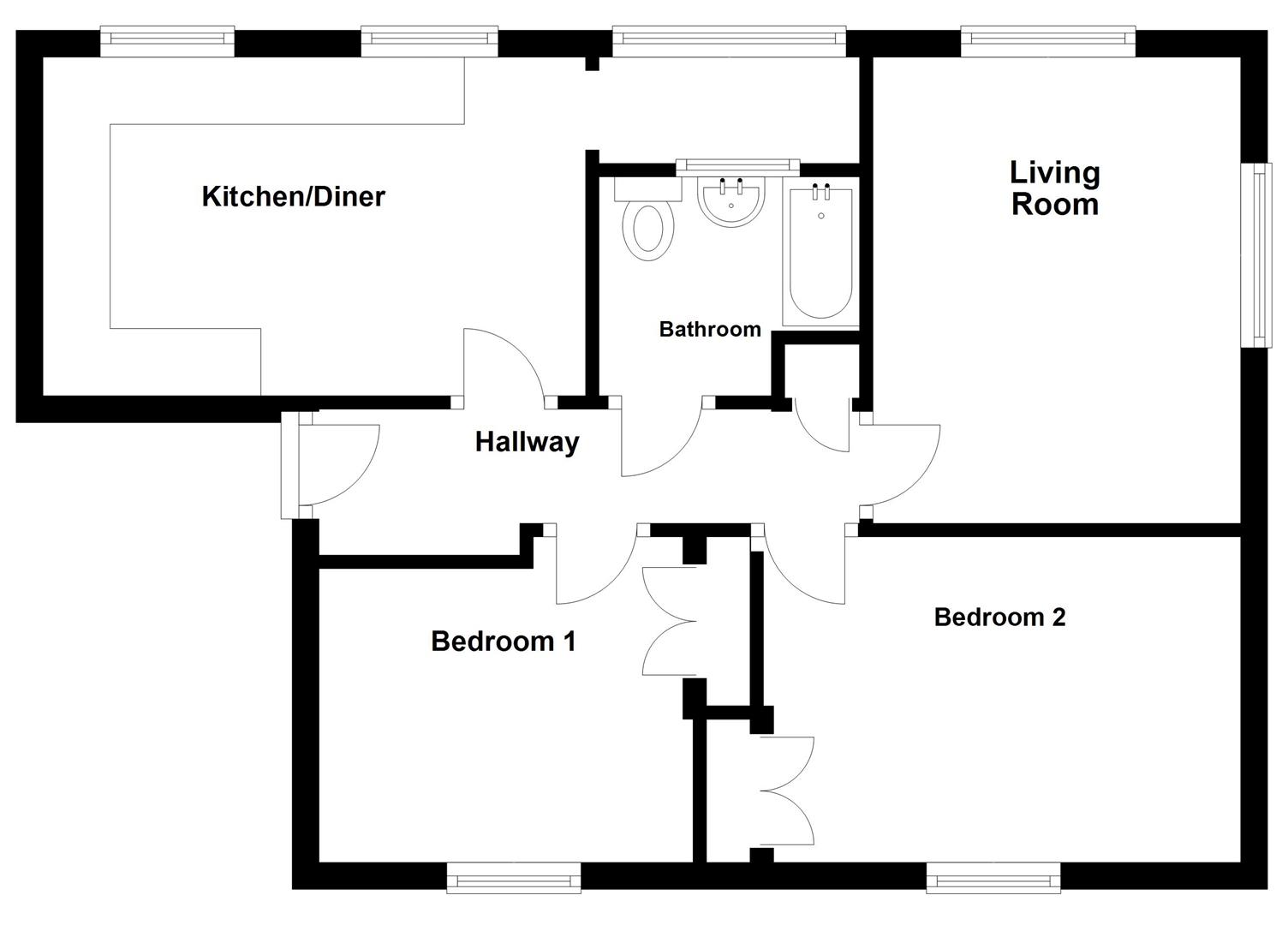 Floorplan for Woolcombe Road, Portland