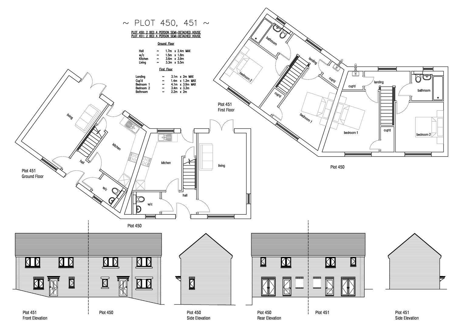 Floorplan for Plot 450 Fields, 7 Stable Lane, Weymouth, DT4 0NE