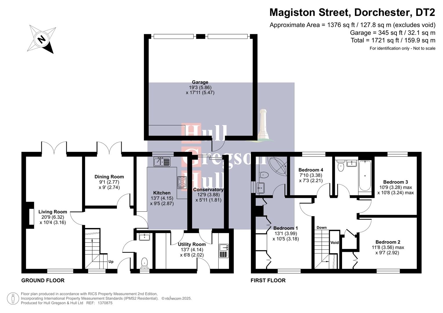 Floorplan for Magiston Street, Stratton, Dorchester