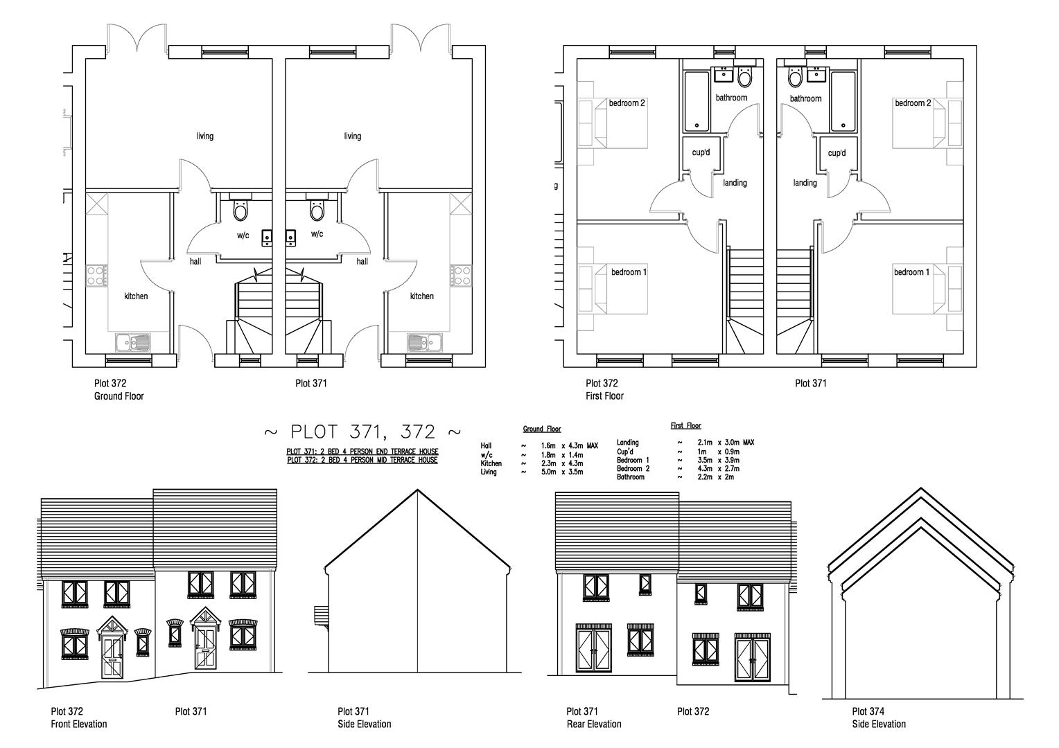Floorplan for Plot 371 Curtis Fields, 25 Bramble Road, Weymouth DT4 0FT