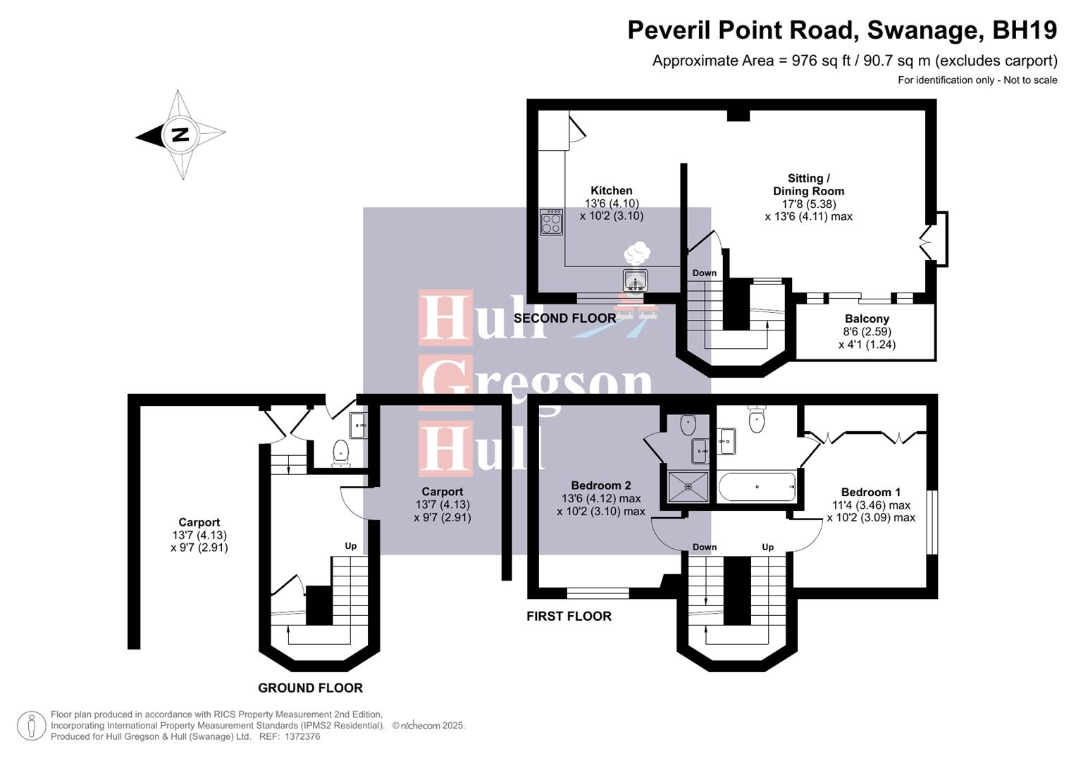 Floorplan for Peveril Point Road, Swanage
