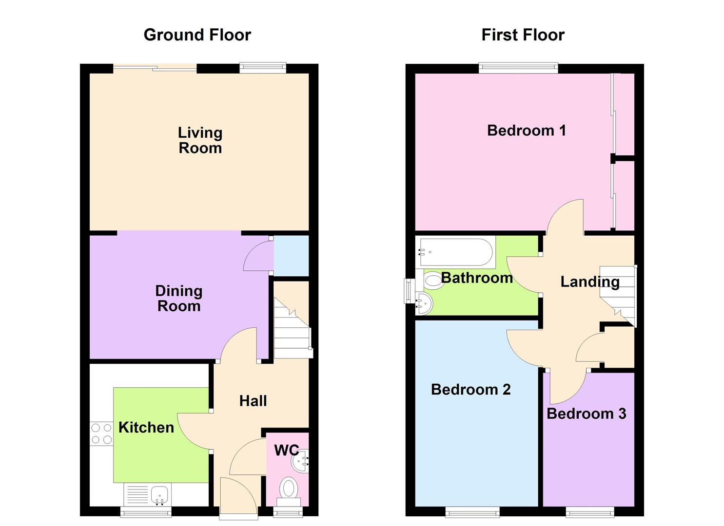 Floorplan for Cornflower Close, Weymouth