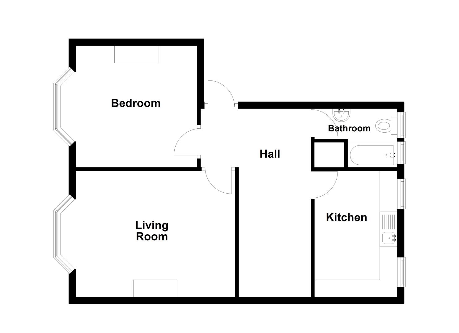 Floorplan for Investment Opportunity, Easton Square, Portland
