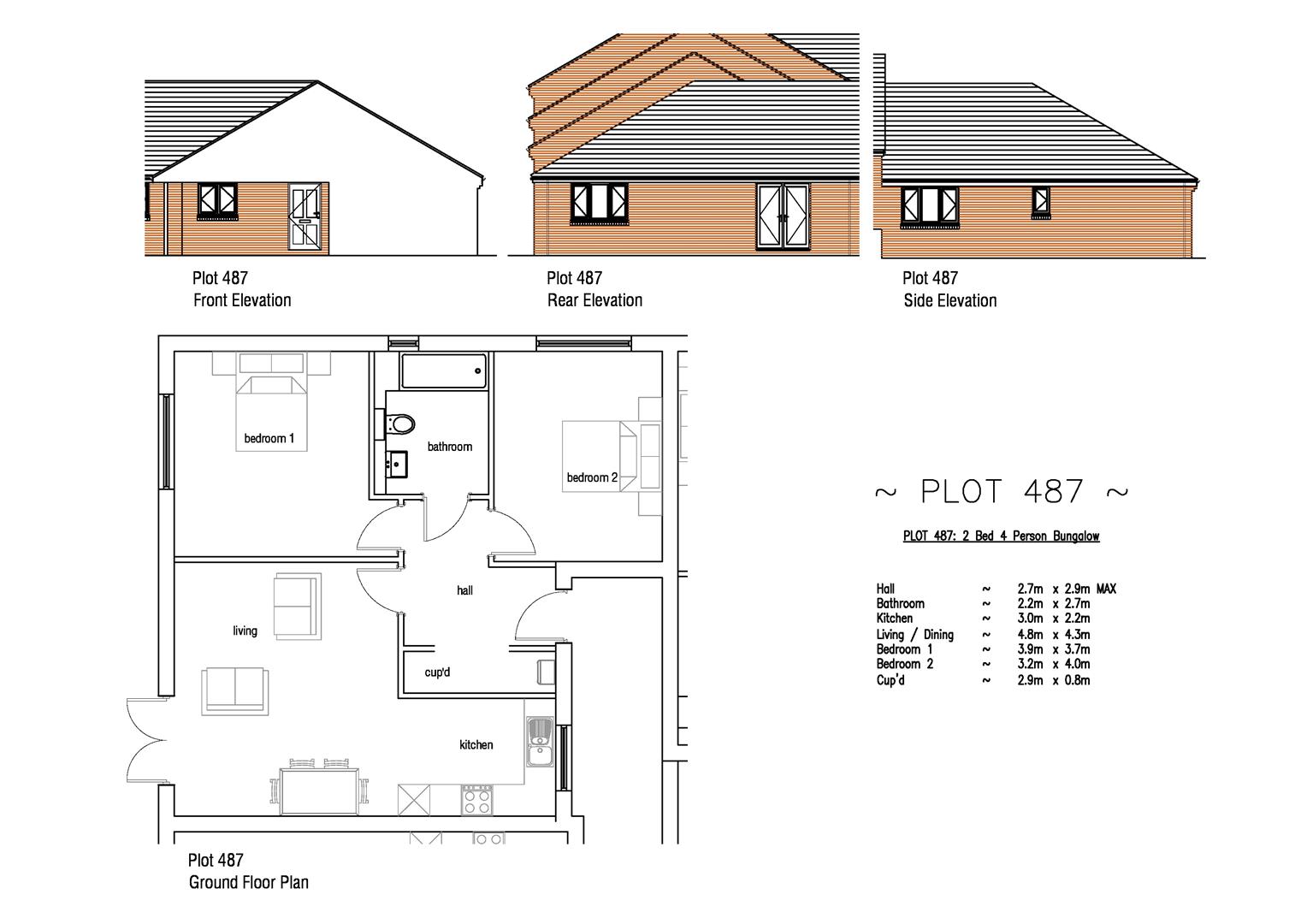 Floorplan for Plot 487 Markham Fields, 8 Stable Lane, Weymouth DT4 0NE