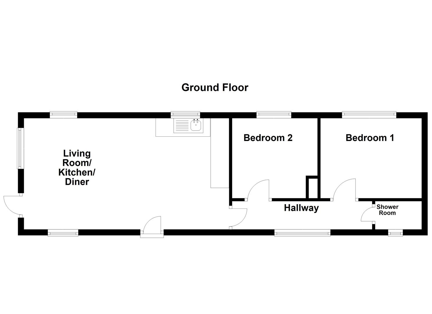 Floorplan for Swanage Bay View Caravan Park