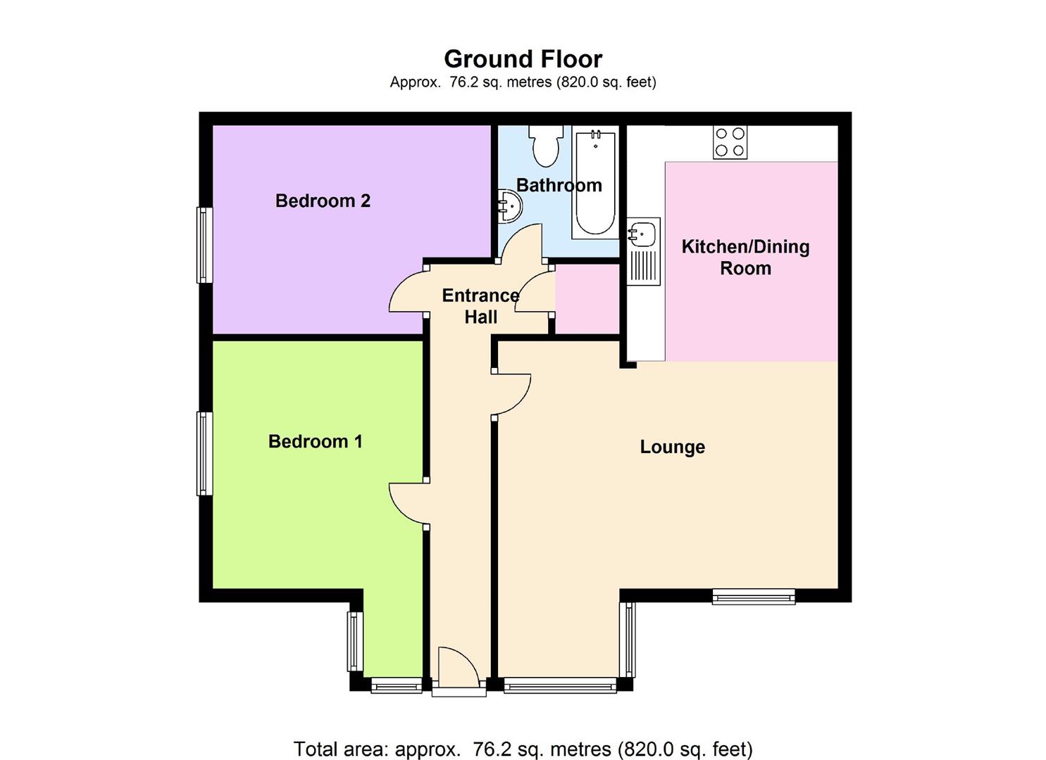 Floorplan for Olympia Heights, Greenhill, Weymouth