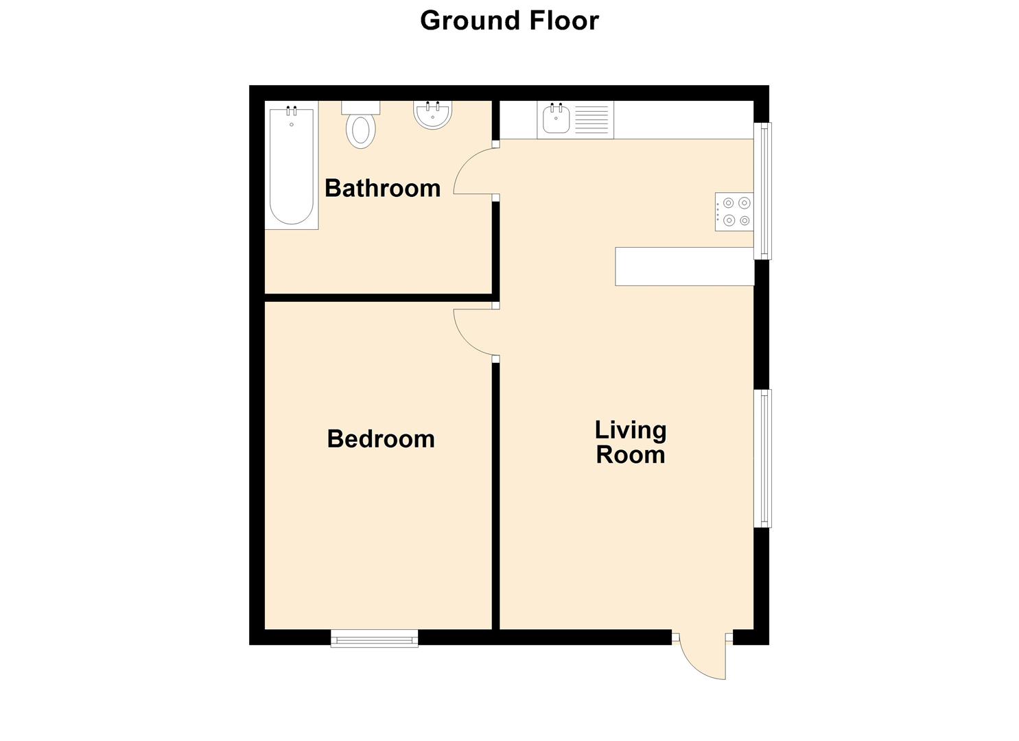 Floorplan for Church Lane, Portland