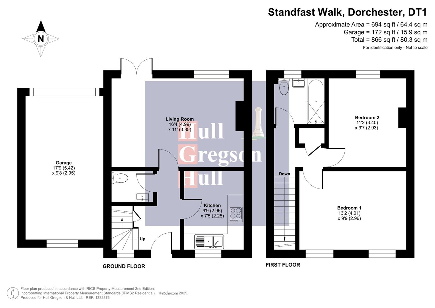 Floorplan for Standfast Walk, Dorchester
