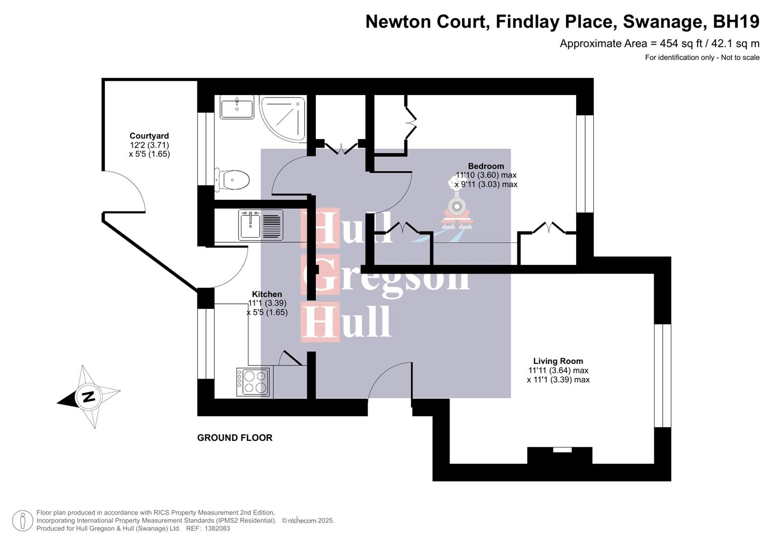 Floorplan for Findlay Place, Swanage