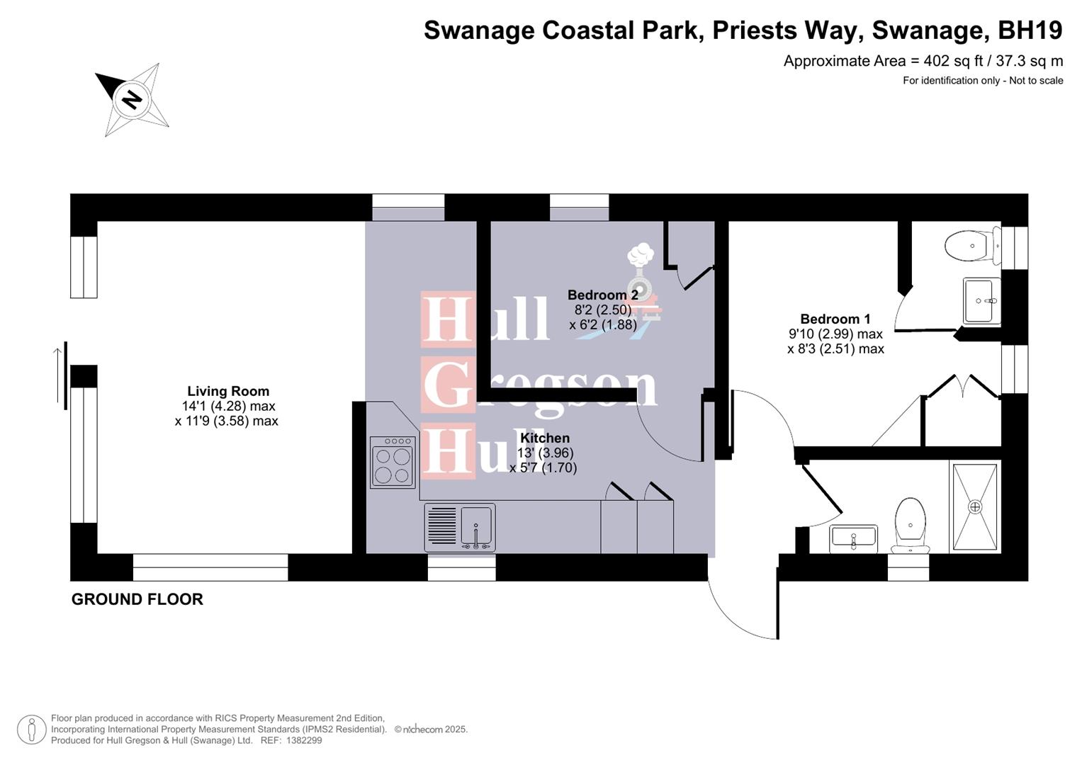 Floorplan for Swanage Coastal Park, Priests Way, Swanage