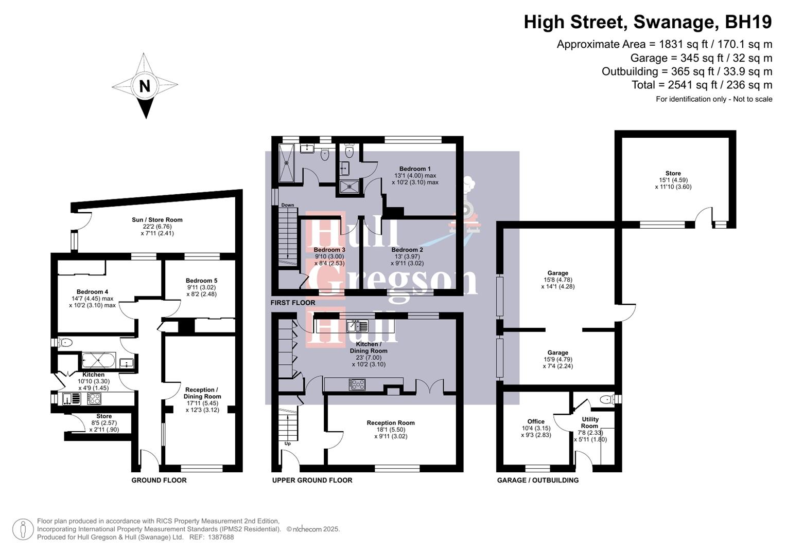 Floorplan for High Street, Swanage