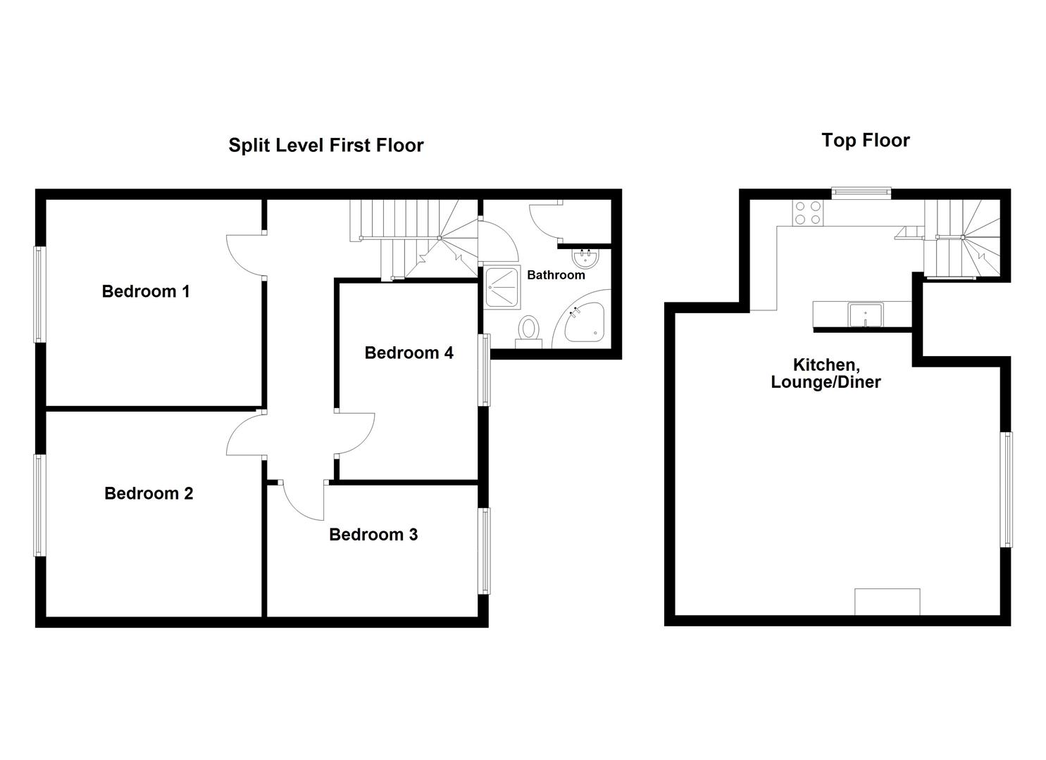 Floorplan for Weston Road, Portland