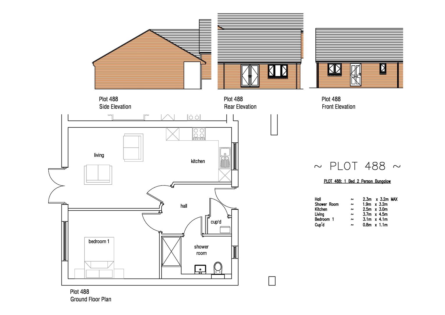 Floorplan for Plot 488 Markham Fields, 6 Stable Lane, Weymouth