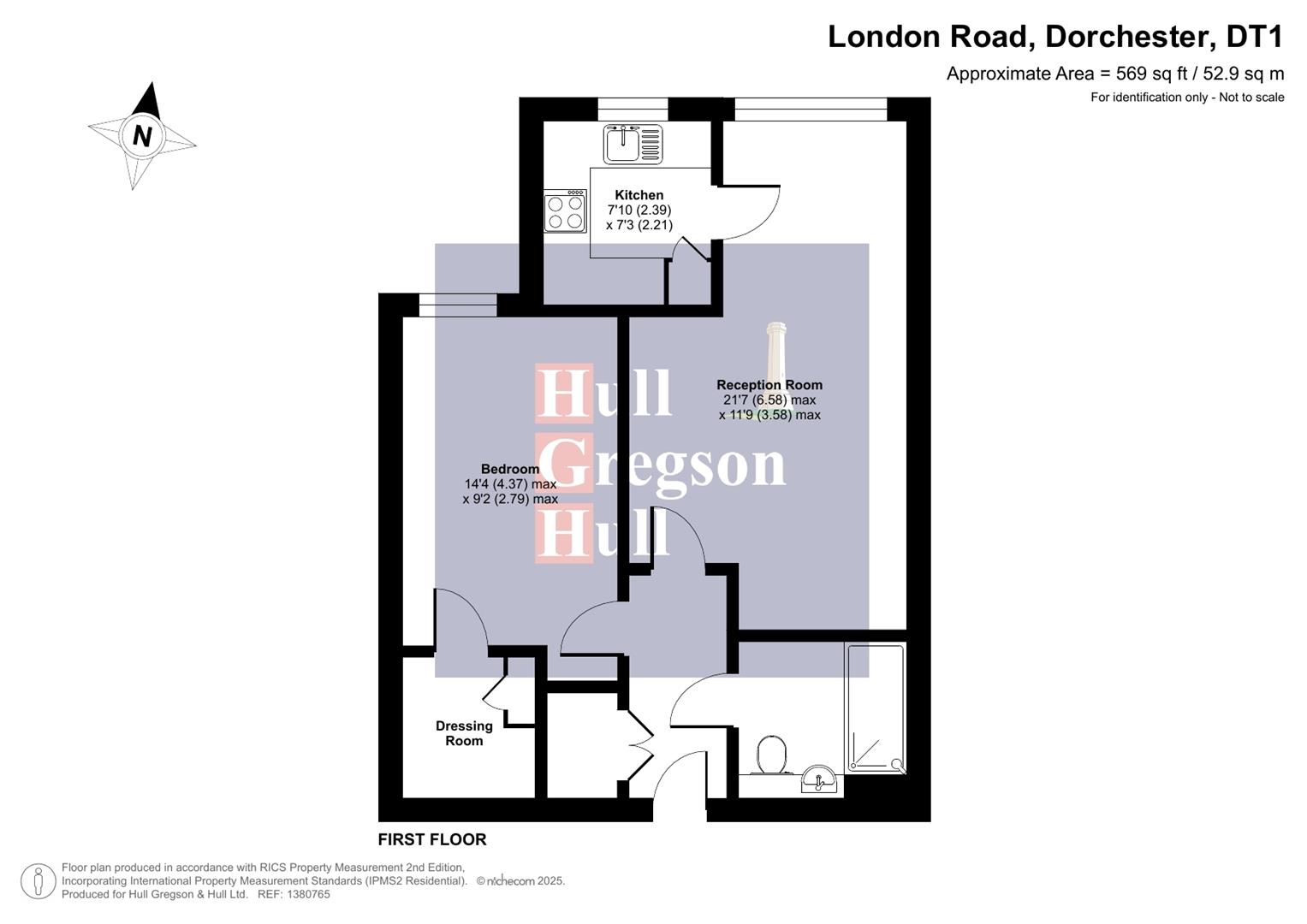 Floorplan for London Road, Dorchester